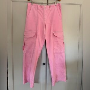 BDG Pink Elastic Cargo Pants